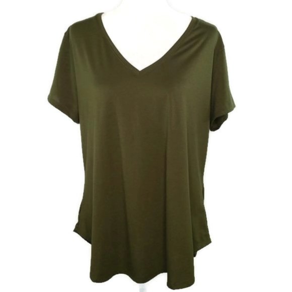 Jennifer Lauren Tops - Jennifer Lauren Green Short Sleeve Top Size 2X